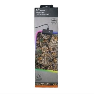 Realtree Frontier LED Mousepad RGB Lighting 13 Modes Camouflage Gaming Desk Mat